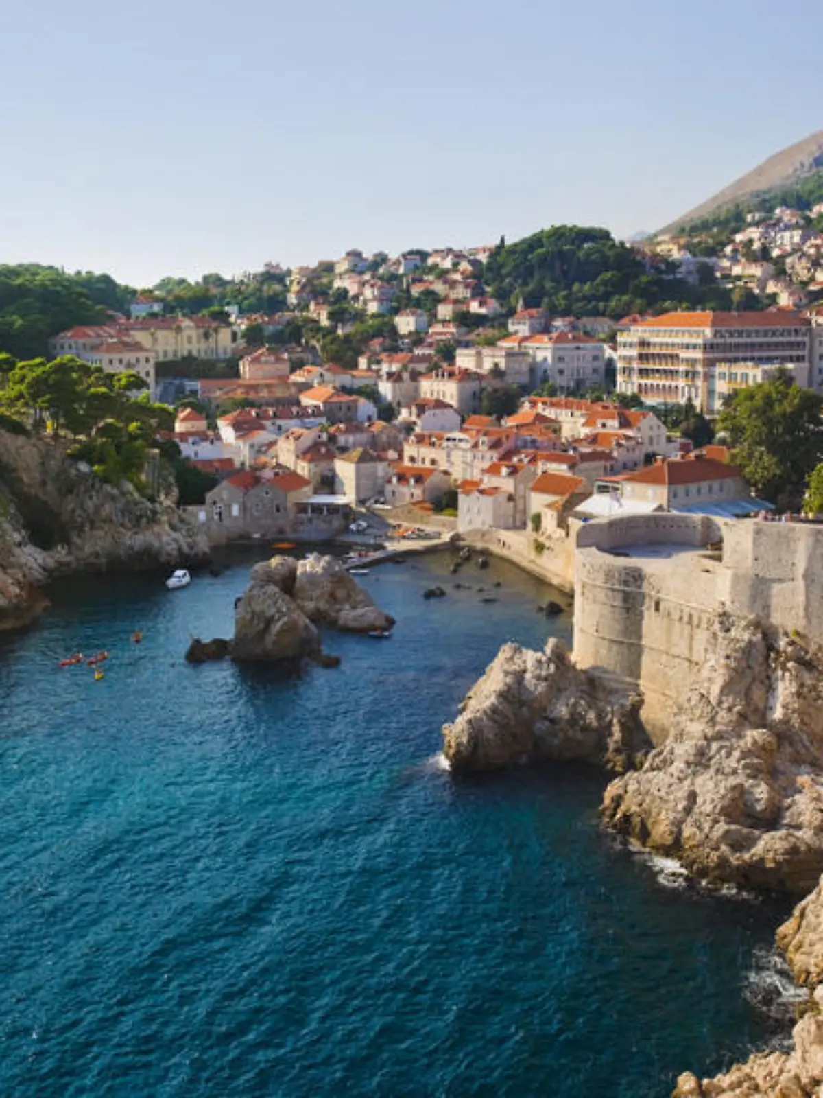 Town Dubrovnik in Croatia - architecture background