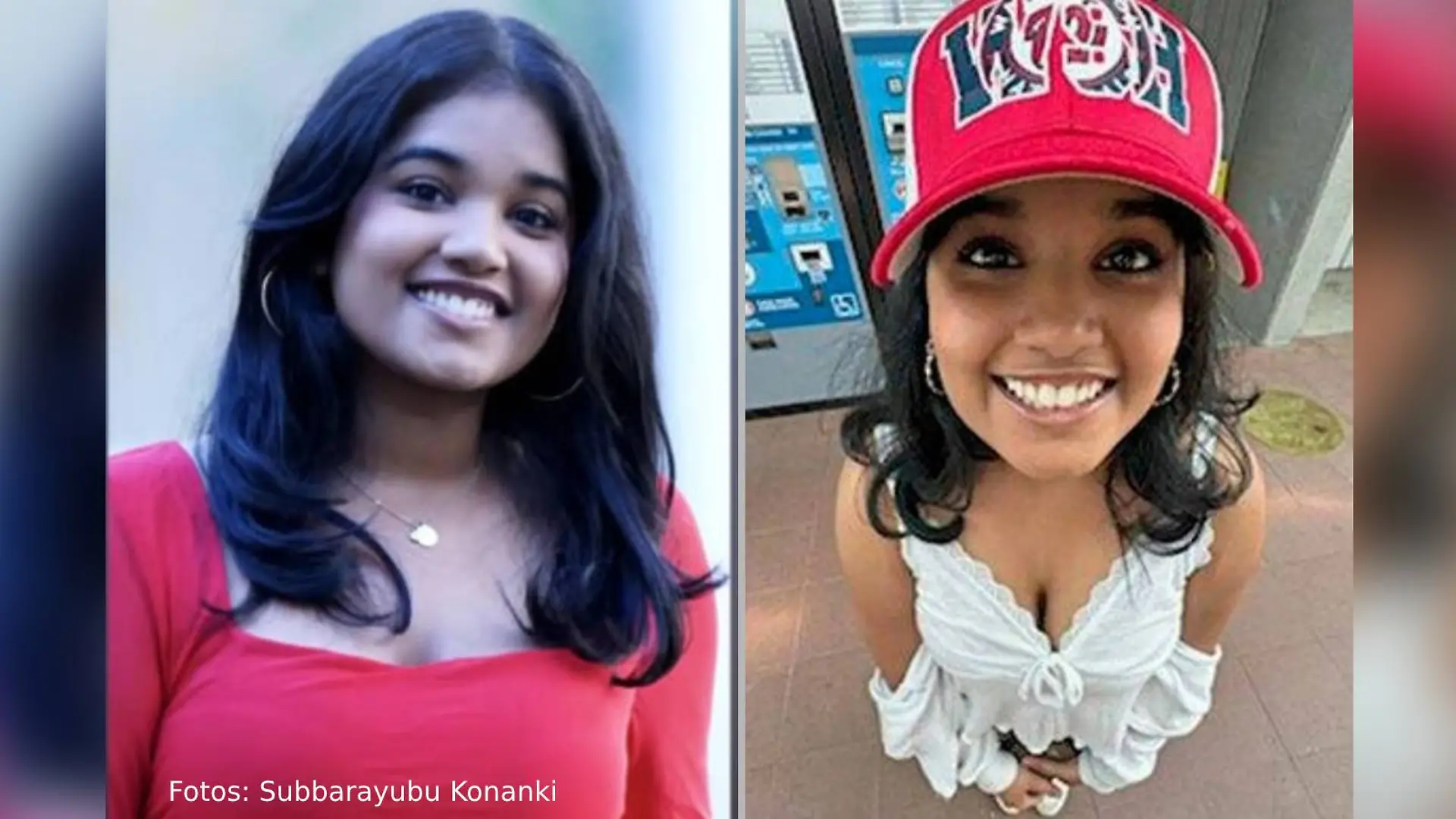 Diese Fotos von sich postete Sudiksha Konanki in sozialen Medien.