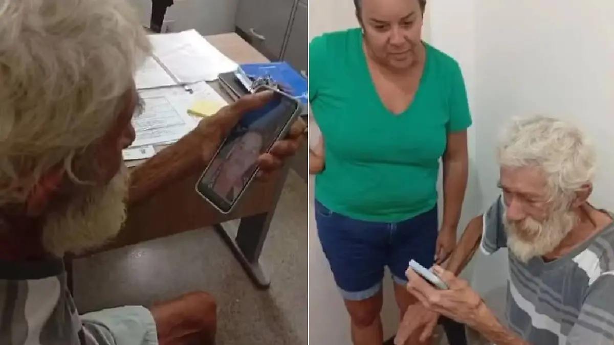 José Walter da Silva kann mit seiner Mutter telefonieren