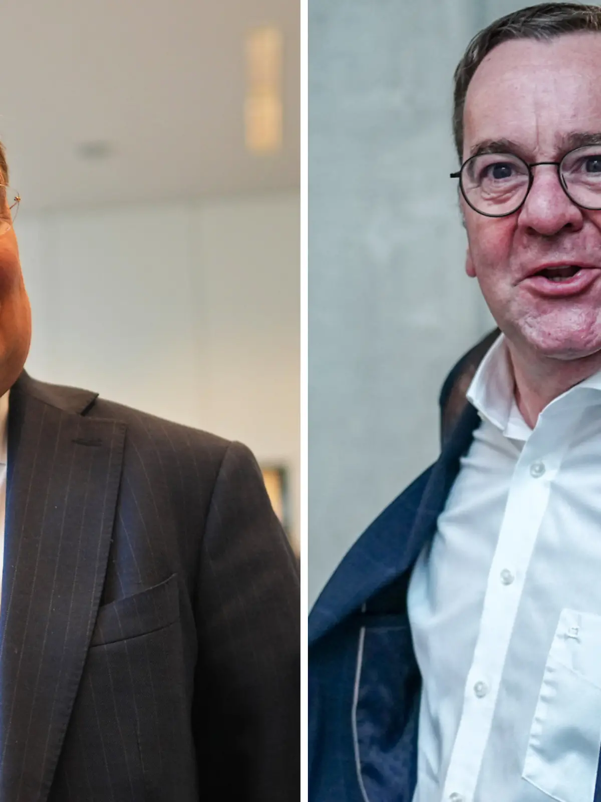 Armin Laschet (CDU, links) und Verteidigungsminister Boris Pistorius (SPD) werden regelmäßig verwechselt. 