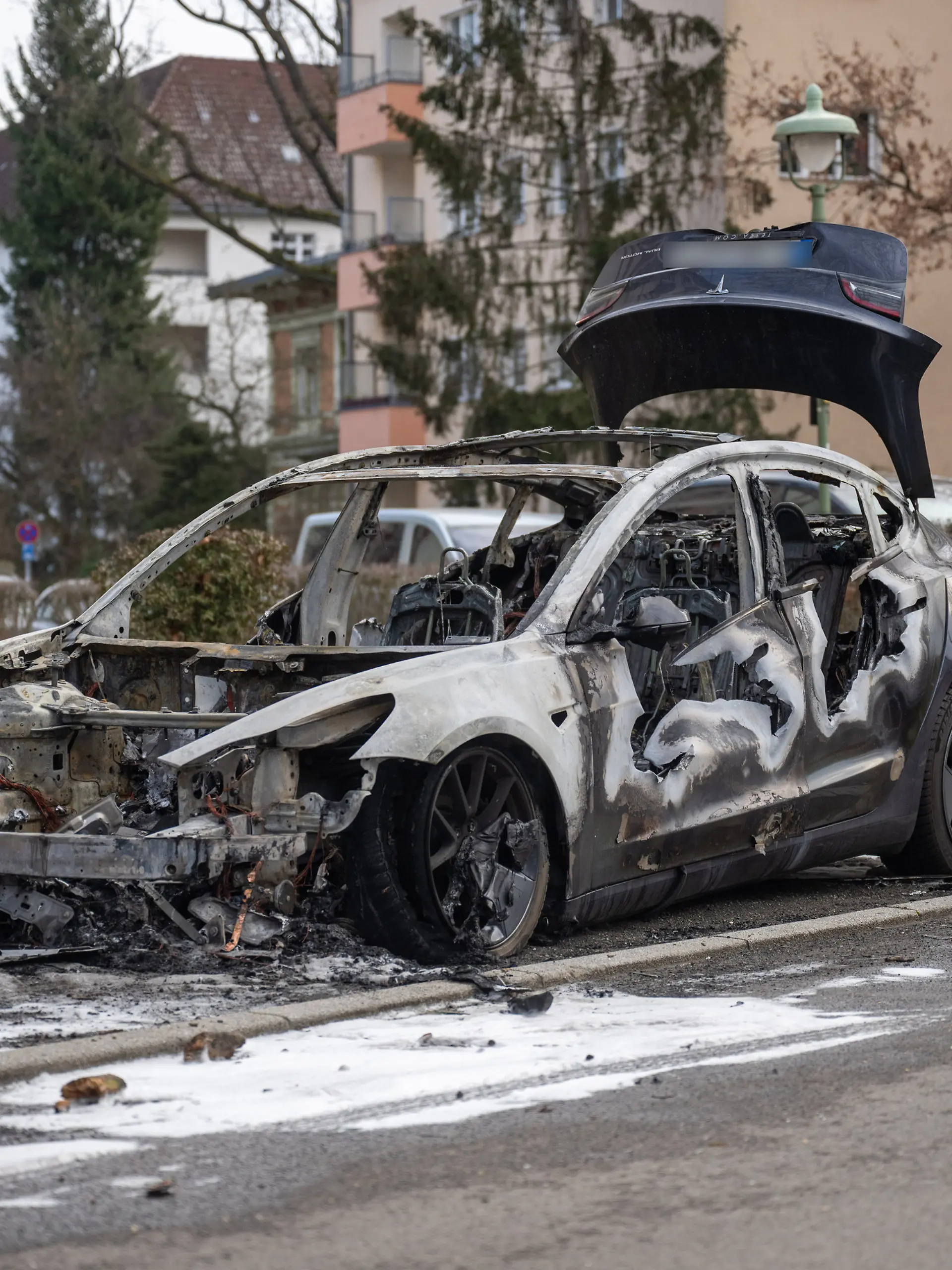 Bild zu: "Plötzlich stehen in Berlin vier Teslas in Flammen"