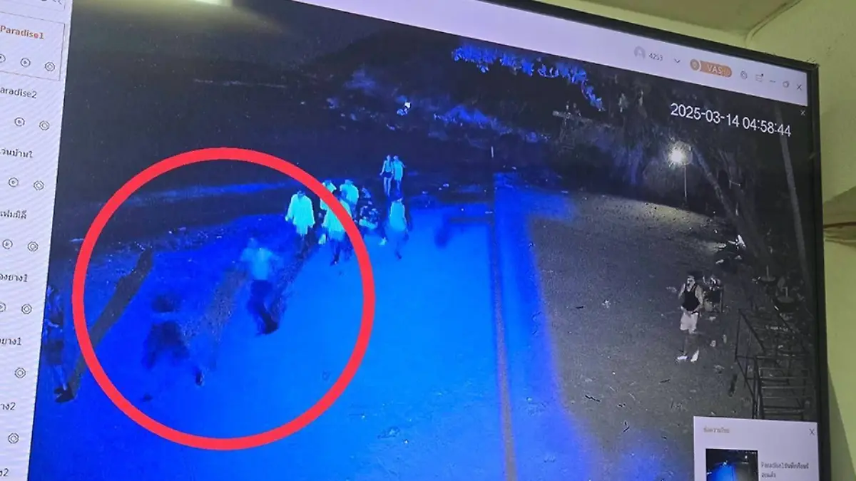 Aufnahmen einer Überwachungskamera zeigen die flüchtenden Verdächtigen.