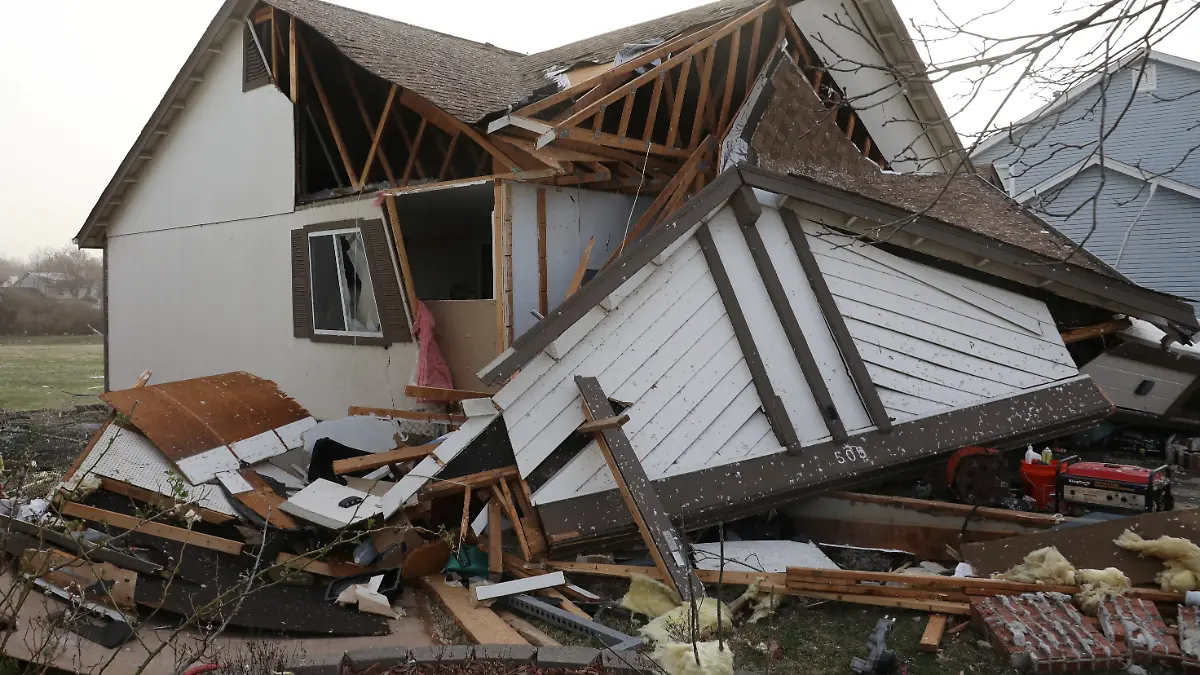 Zerstörtes Haus im US-Bundesstaat Missouri 
