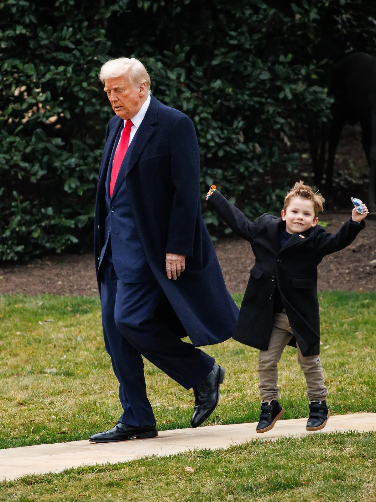 Bild zu: "US-Präsident Trump spielt Babysitter für Mini-Elon (4)"