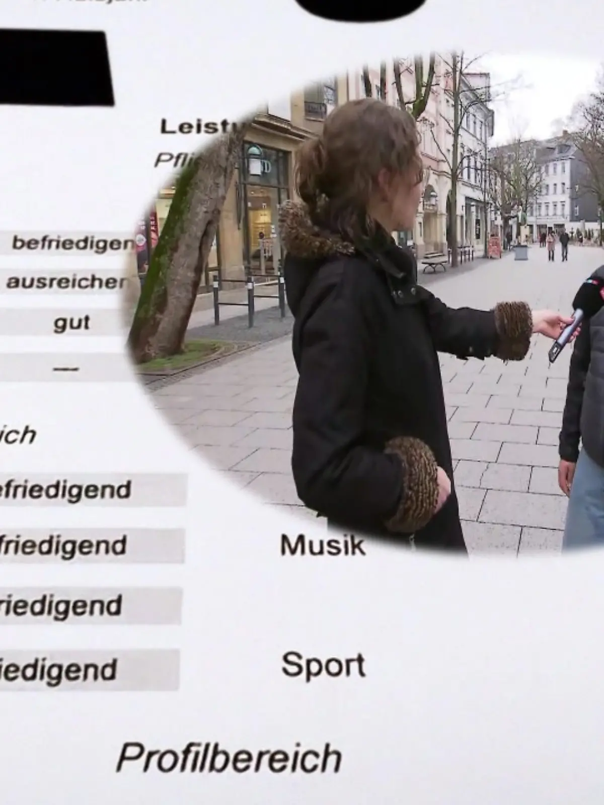 „Wir haben eine Kunstlehrerin auf unserer Schule und 300 bis 400 Schüler.” 