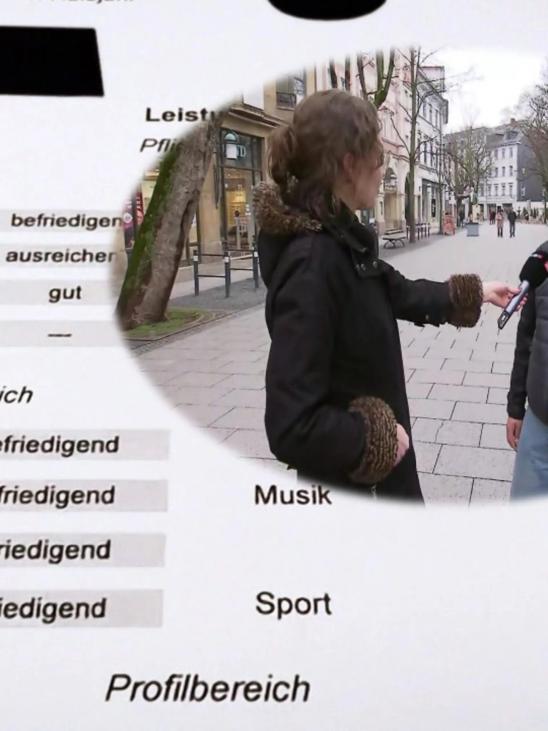 „Wir haben eine Kunstlehrerin auf unserer Schule und 300 bis 400 Schüler.” 