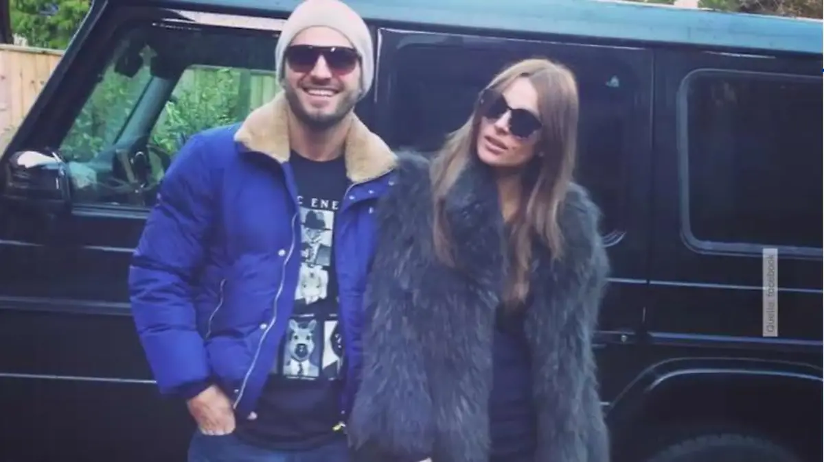 Der schwedische Musikproduzent Flamur Beqiri mit seiner Frau.