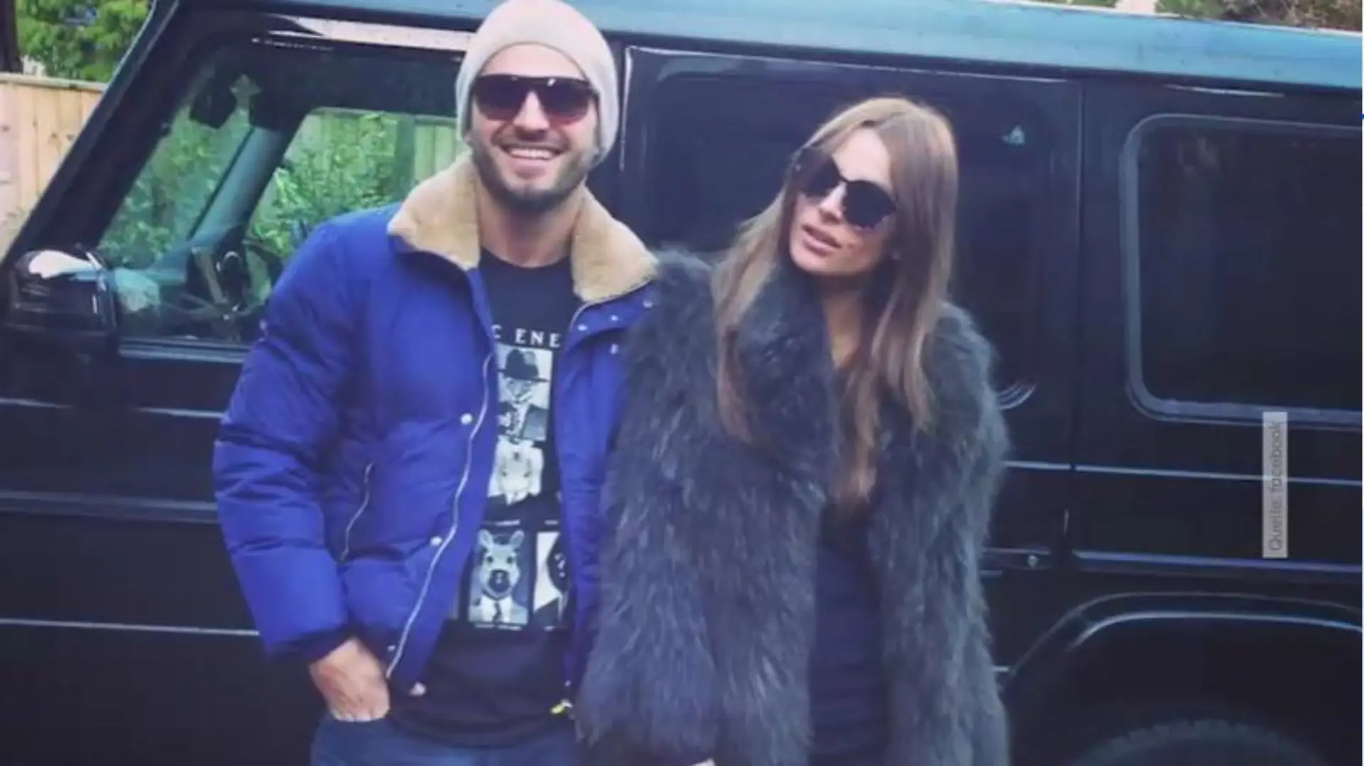 Der schwedische Musikproduzent Flamur Beqiri mit seiner Frau.
