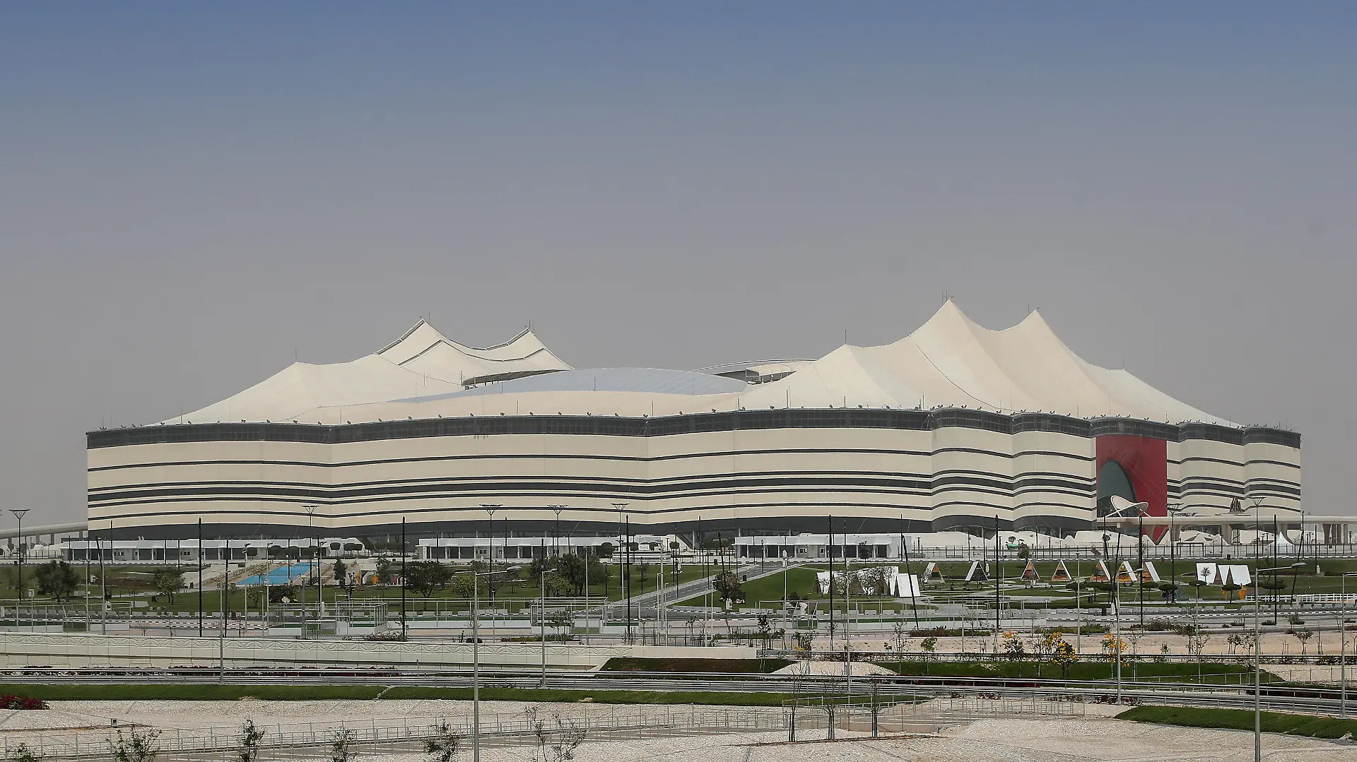 Al Bayt Stadium in Al Khor, Qatar on 28. March, 2022. Al Bayt Stadium is a retractable roof football stadium intended to be used in time for matches in the 2022 FIFA World Cup with capacity of 64 000 visitors. Photo: Igor Kralj/PIXSELL