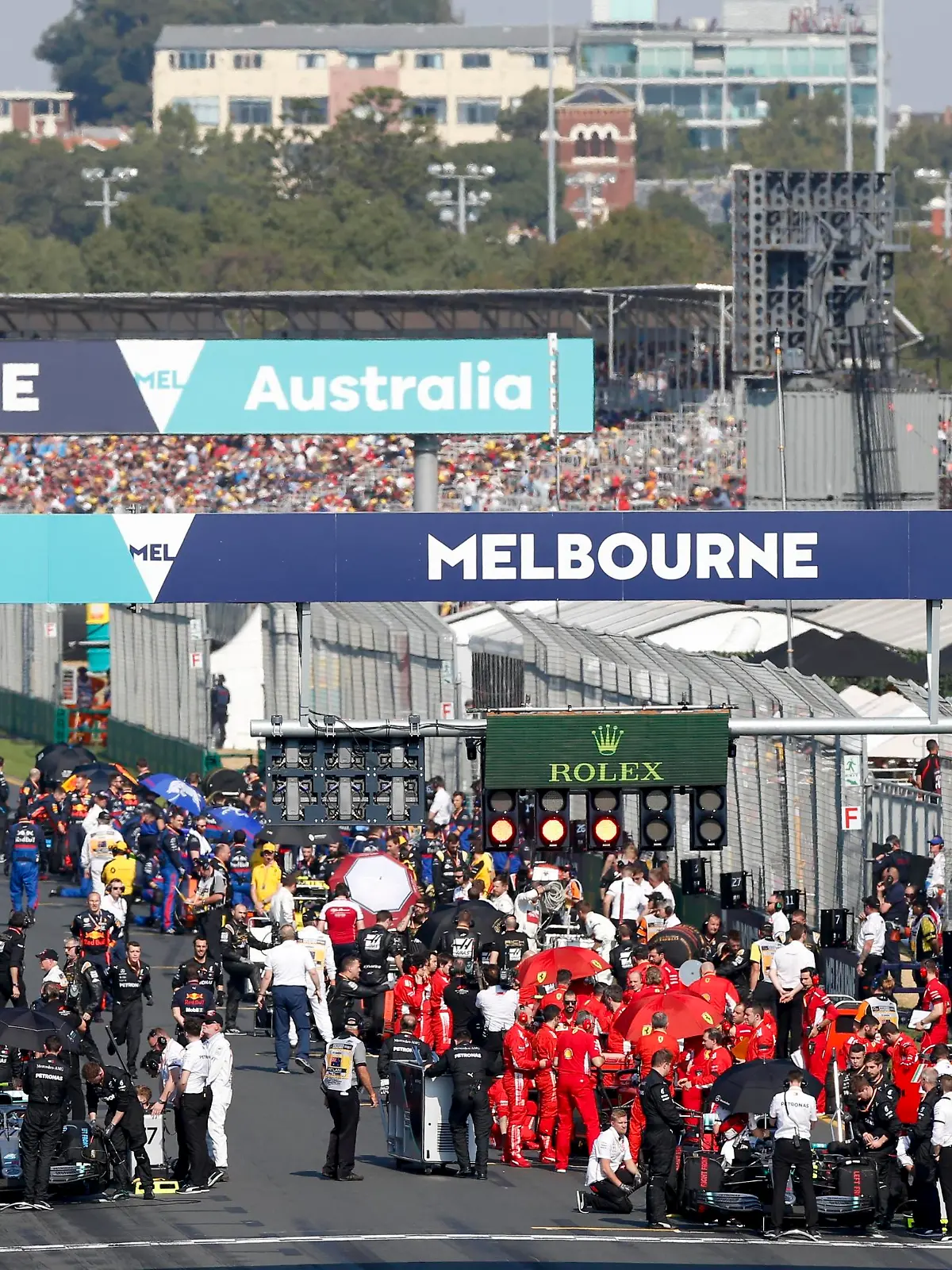 Motorsports: FIA Formula One World Championship 2019, Grand Prix of Australia, Starting Grid,