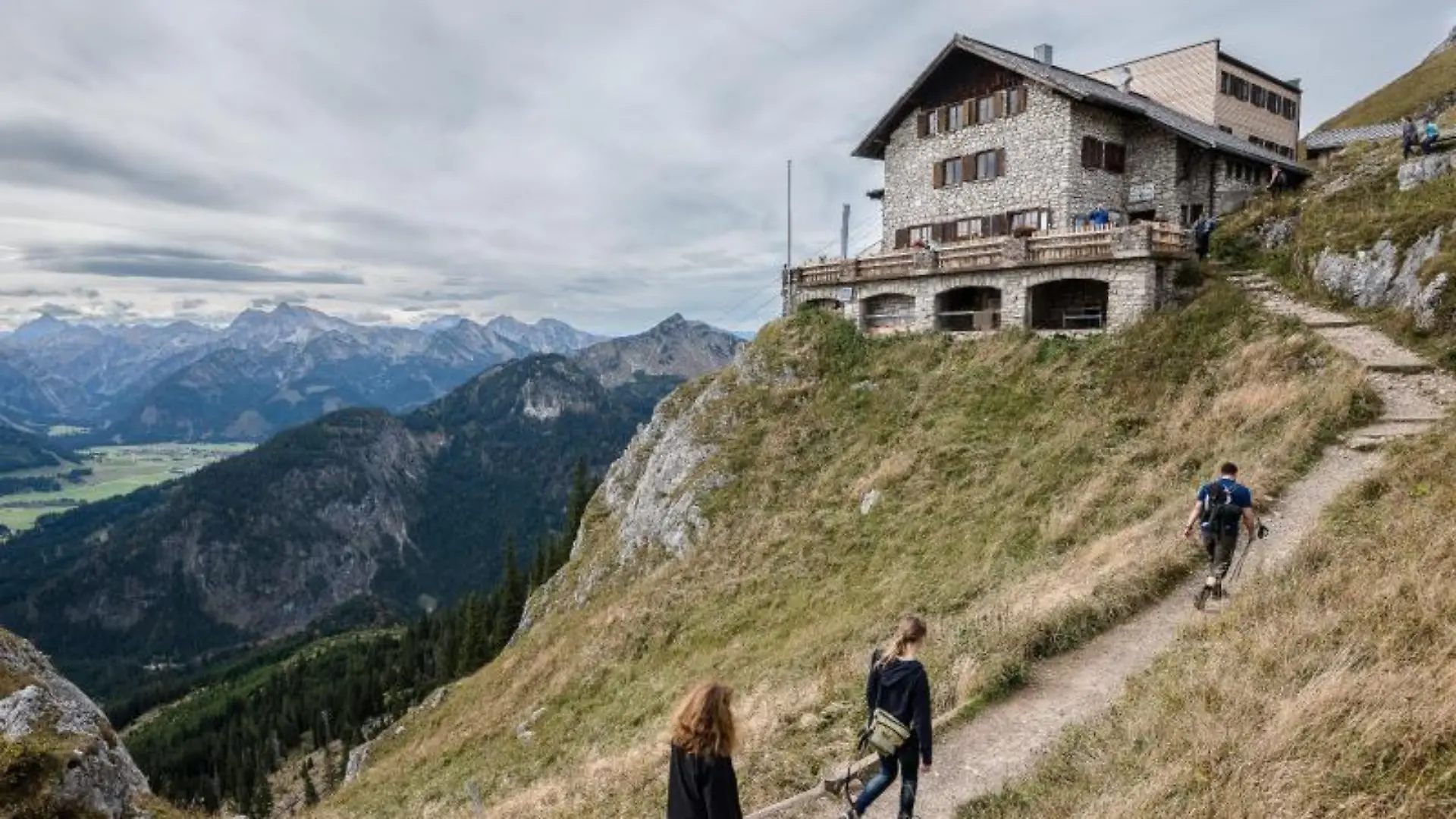 Wanderer in den bayerischen Alpen