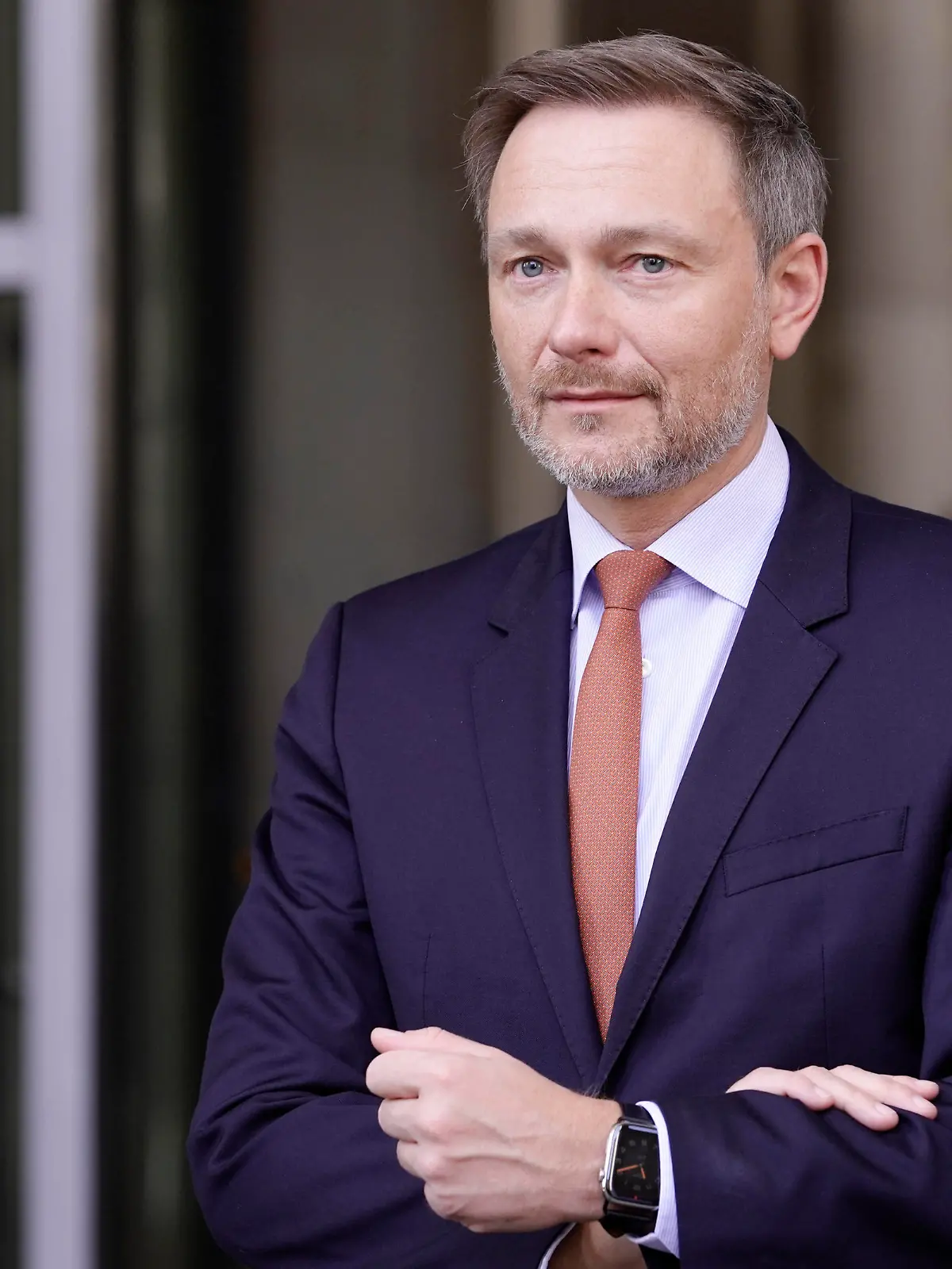Statement mit den Parteivorsitzenden der drei Ampel-Parteien Aktuell, 24.03.2022, Berlin, Christian Lindner FDP im Portait beim gemeinsamen Statement der Parteivorsitzenden von SPD, Buendnis90/Die Gruenen und FDP zum Entlastungspaket im Nachgang an den Koalitionsausschuss vor dem Bundestagsgebaeude Berlin Berlin Deutschland *** Statement with the party leaders of the three traffic light parties Current, 24 03 2022, Berlin, Christian Lindner FDP in portrait at the joint statement of the party leaders of SPD, Buendnis90 The Greens and FDP on the relief package in the wake of the coalition committee in front of the Bundestag building Berlin Berlin Germany 