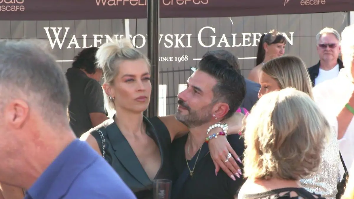 Verena Kerth und Marc Terenzi bei einer Veranstaltung der Galerien Walentowski.