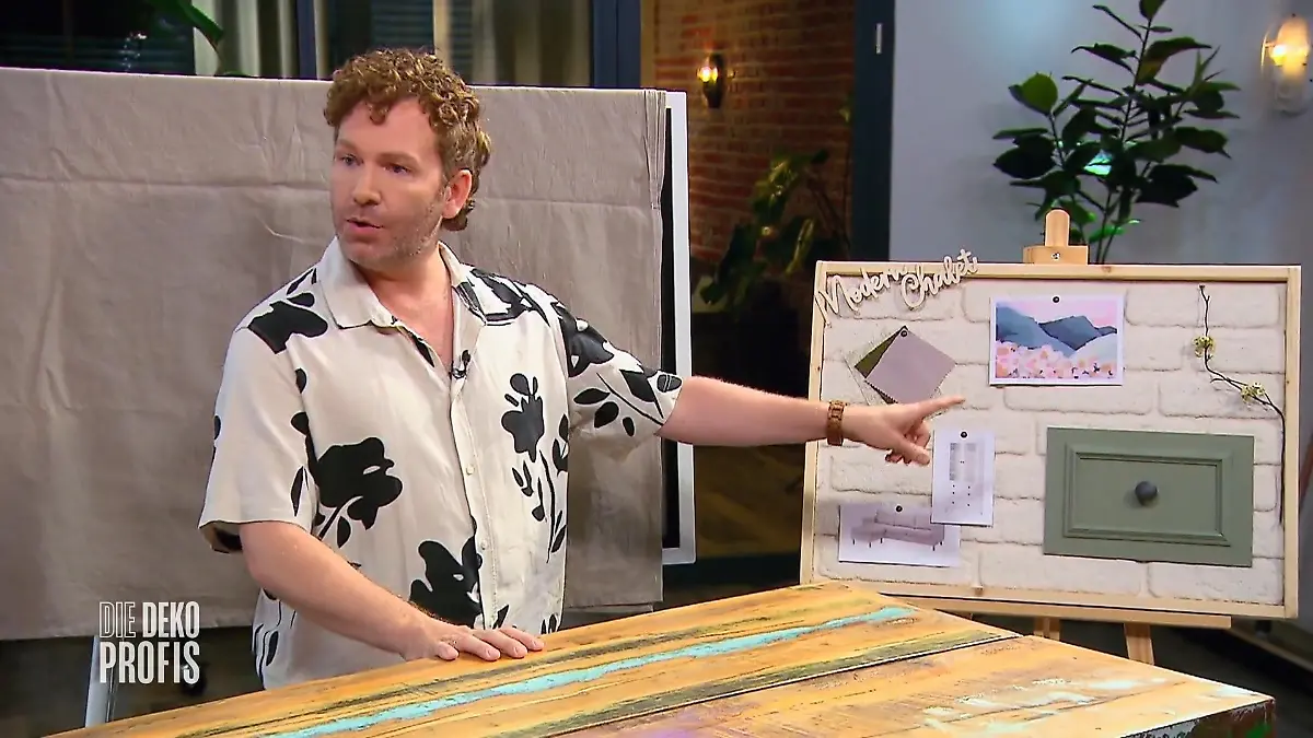 Im Deko-Loft stellt Thomas Klotz sein Konzept vor Was sagen Katja und Gerd dazu?