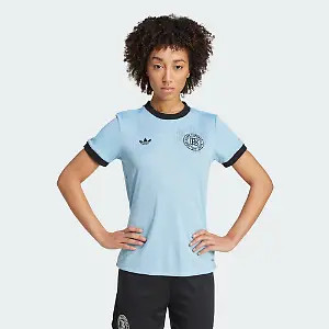 Für Damen: DFB Anniversary Trikot in Hellblau/kurze Ärmel