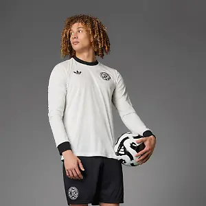 Für Herren: DFB Anniversary Trikot in Weiß/lange Ärmel