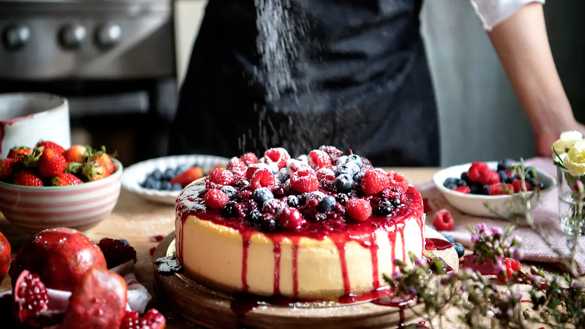 Kuchen mit Beeren