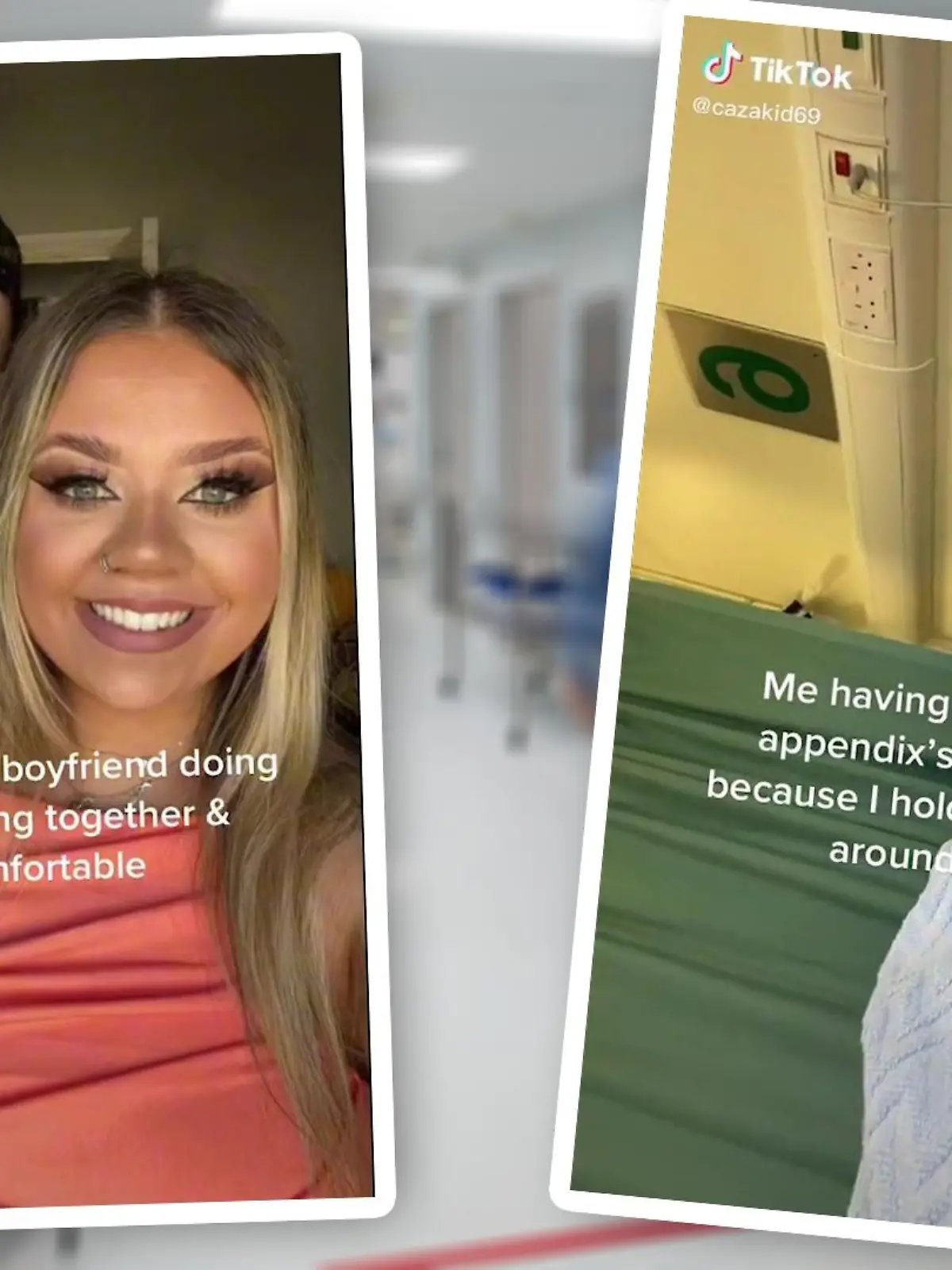 TikTok-Nutzerin cazakid69 pupst nicht vor ihrem Freund.