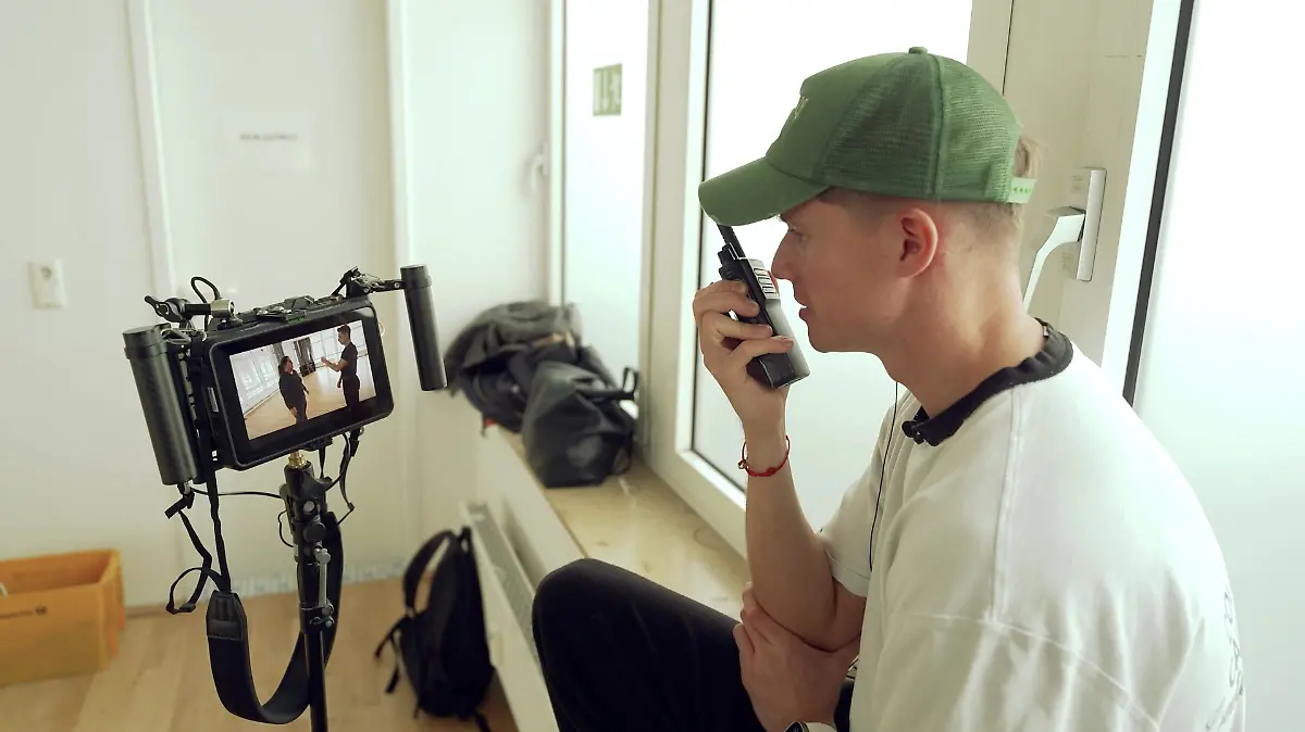 Laserluca backstage bei den „Let’s Dance”-Proben