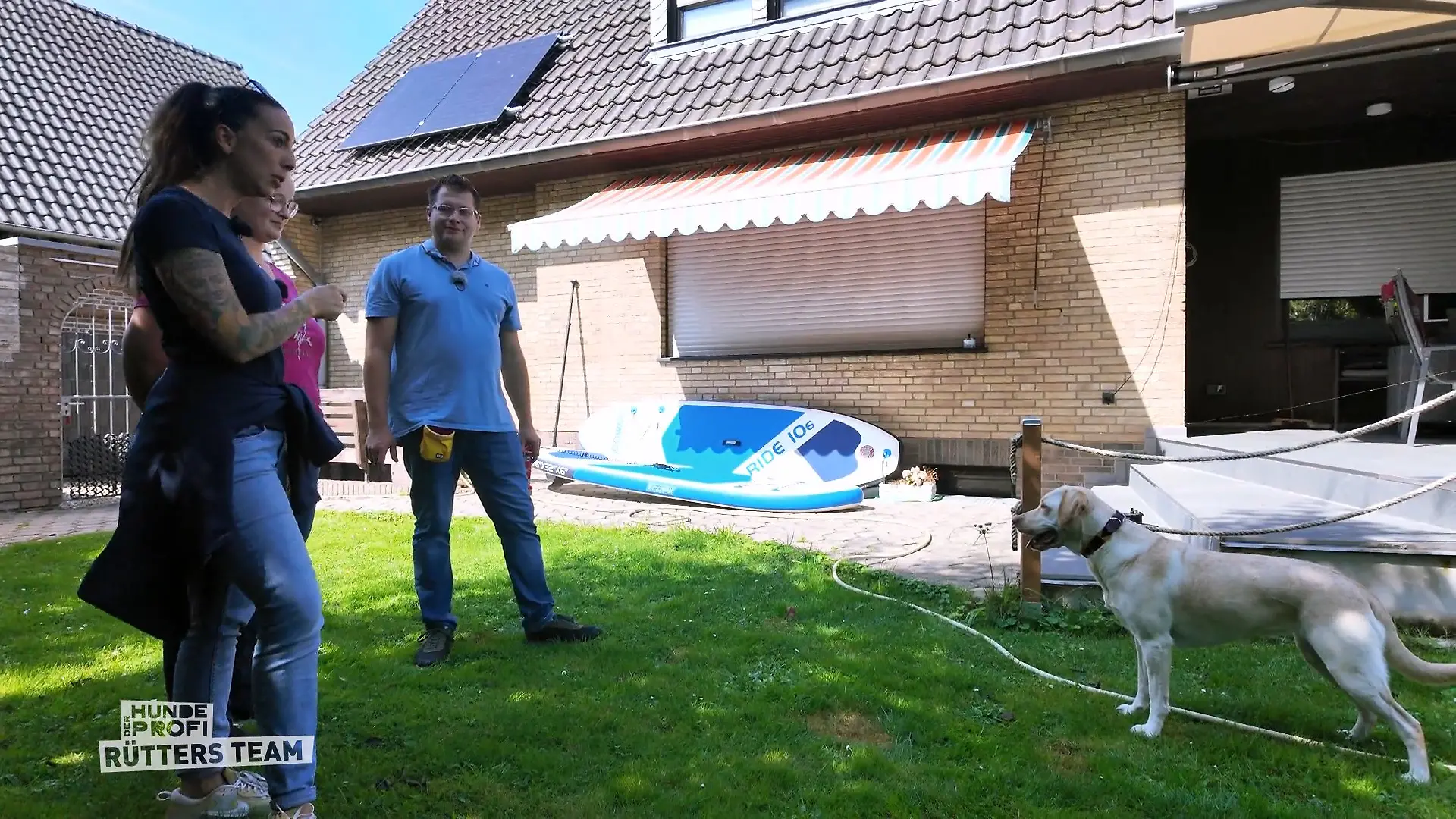 Kann Luna dem Pool widerstehen? Trainingstest