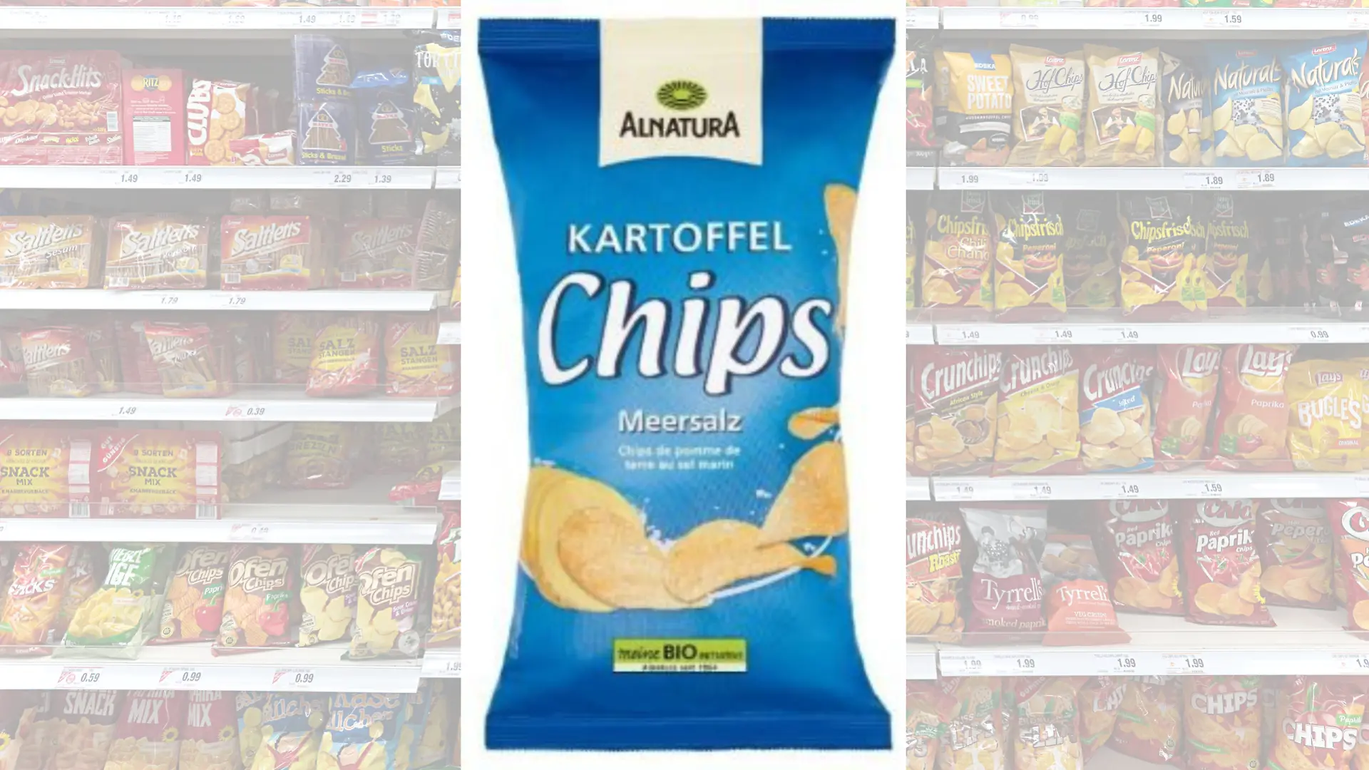 Wegen Holzstückchen in der Packung ruft Alnatura seine Meersalz-Chips zurück.