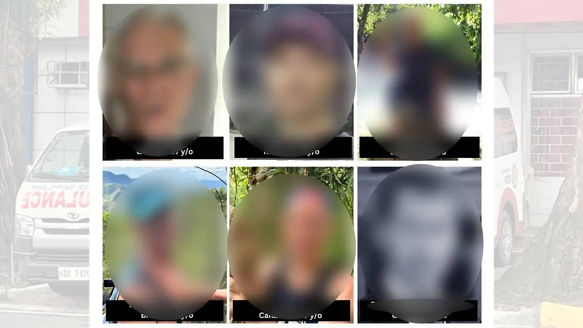 Mit diesen Fotos suchte die Polizei nach der vermissten Wandergruppe auf den Philippinen