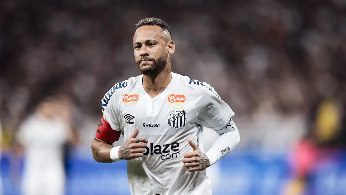 Neymar im Trikot des FC Santos.