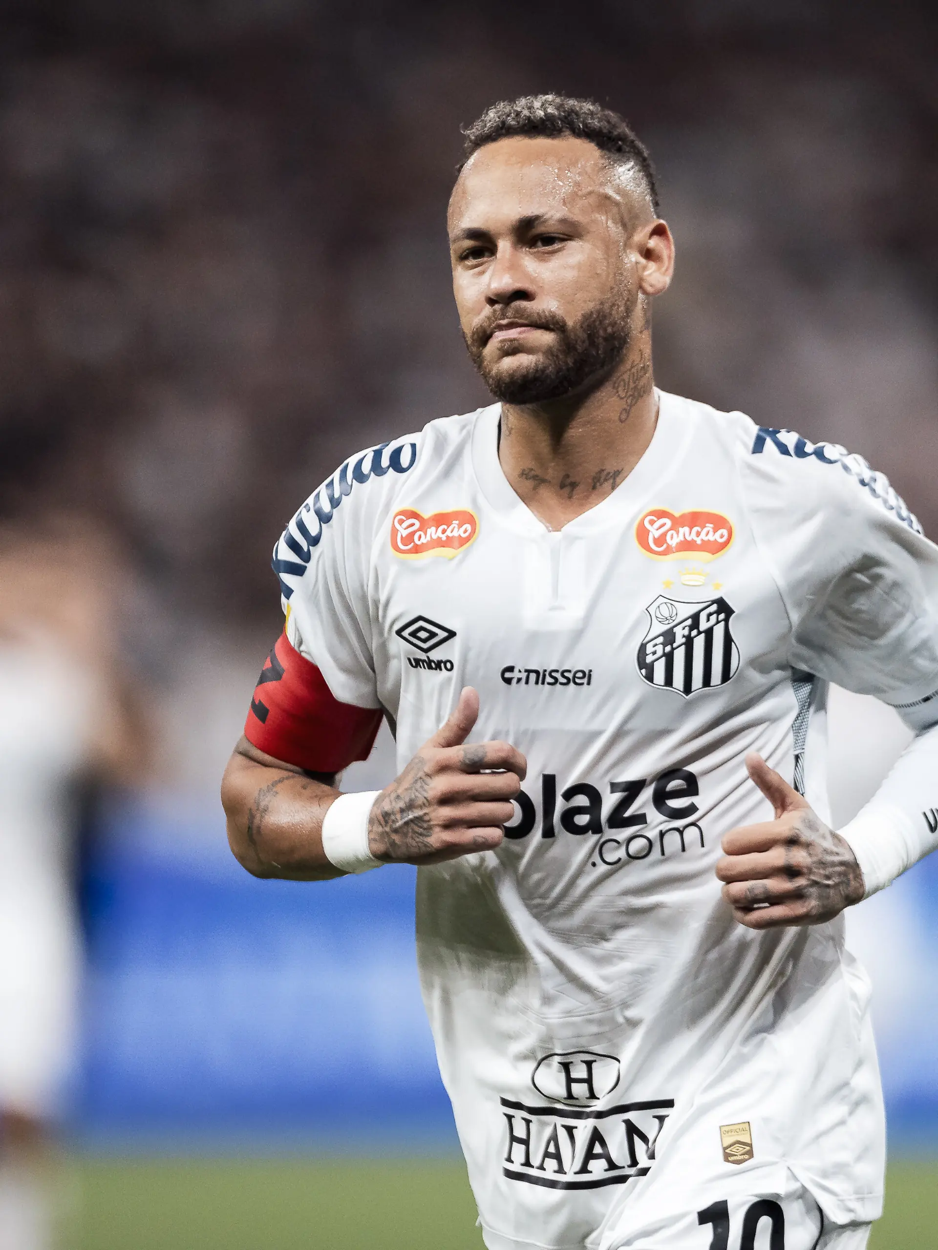 Neymar im Trikot des FC Santos.