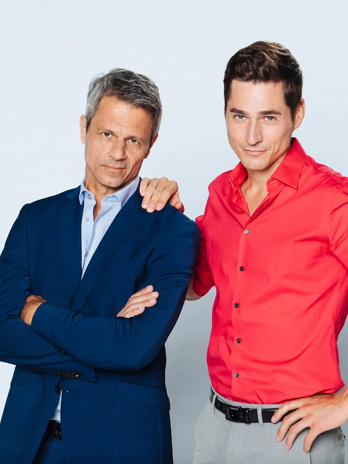 Jens Hajek (Benedikt Huber) und Timothy Boldt (Ringo Huber) von Unter uns