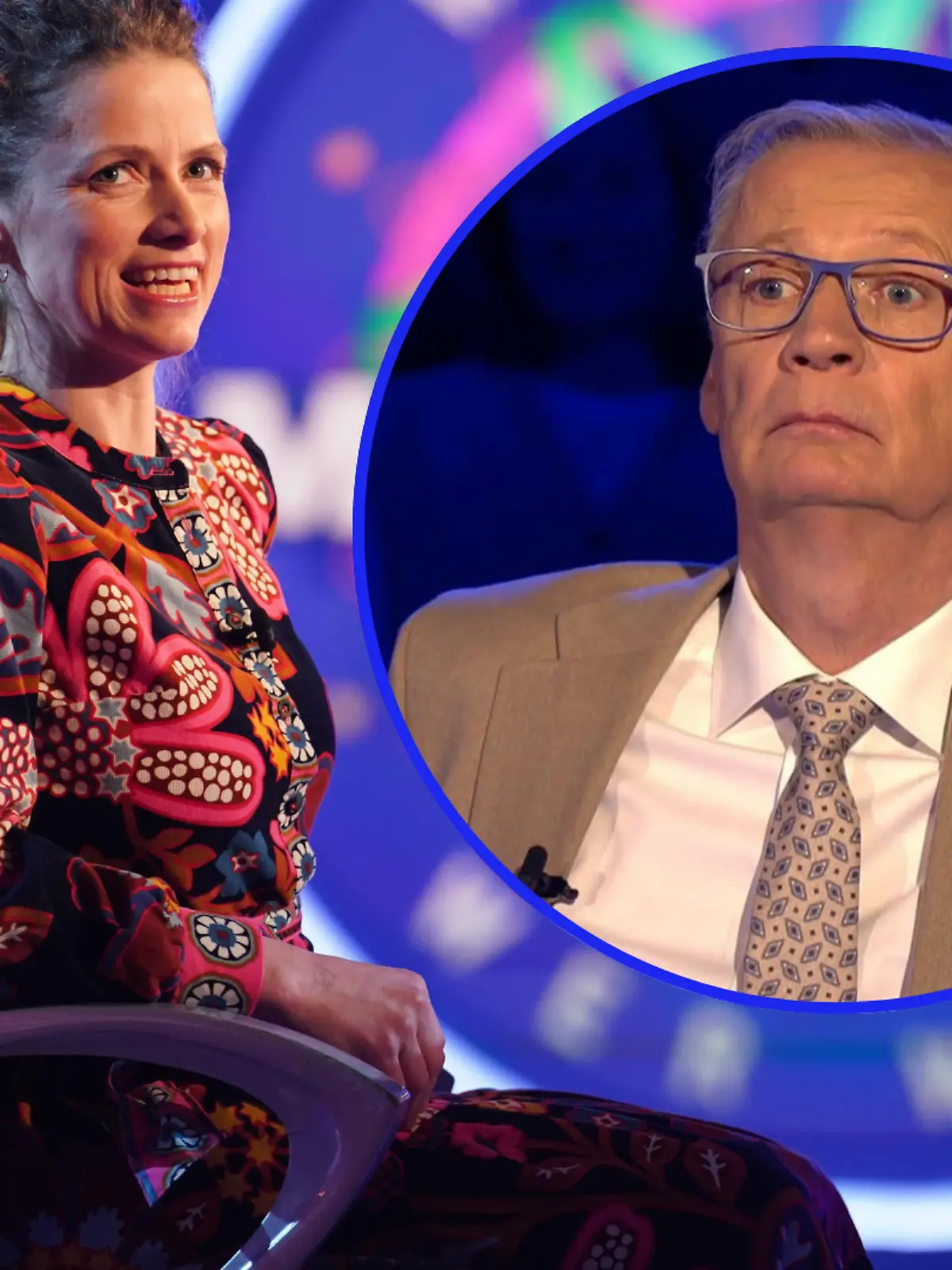 Günther Jauch und WWM-Kandidatin Dr. Christine Weiß 