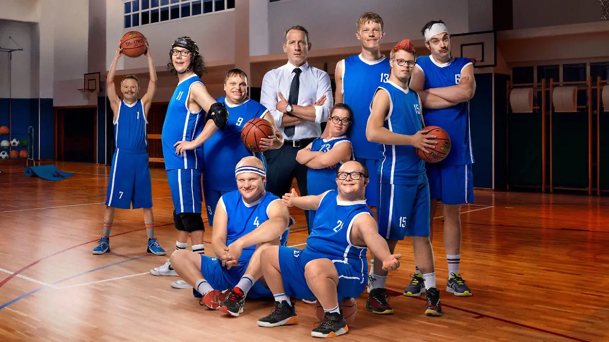 Basketballteam aus "Weil wir Champions sind"