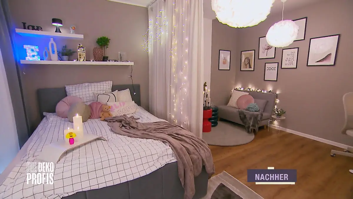 Elif hat jetzt ein Jugendzimmer mit Stil und Konzept Vorher-Nachher