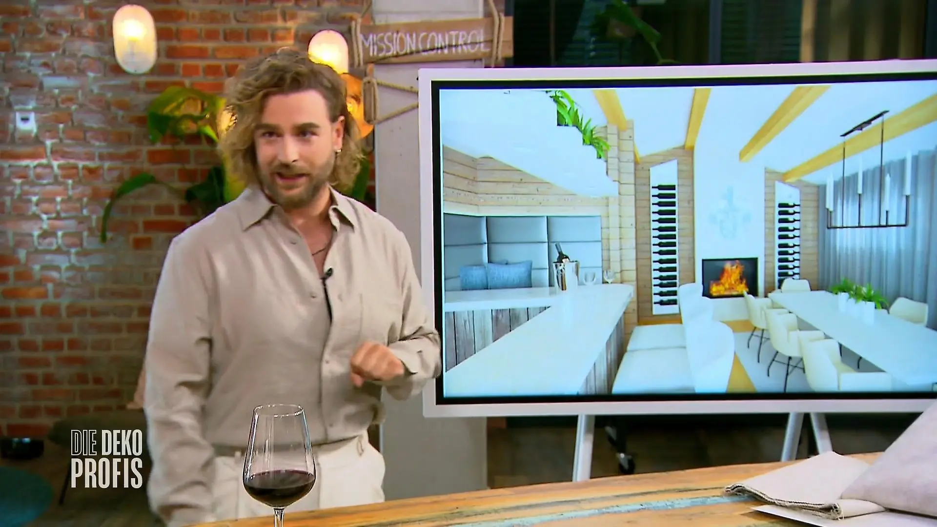 Eric präsentiert sein Konzept Ein Chalet im Garten