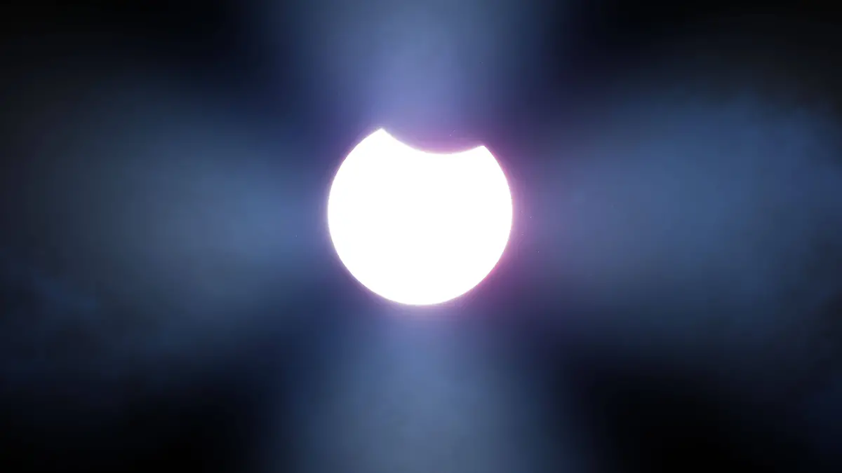 Partielle Sonnenfinsternis am 10.06.2021 in Chemnitz