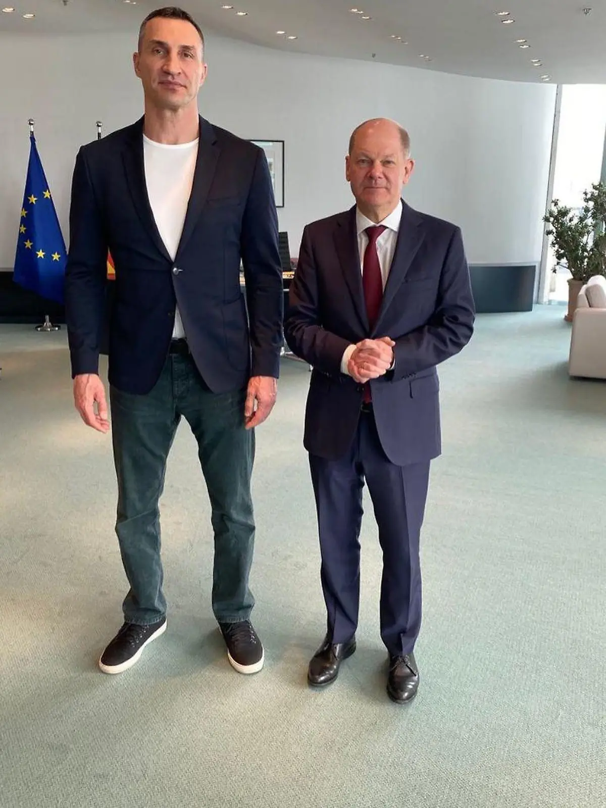 Wladimir Klitschko trifft Bundeskanzler Olaf Scholz