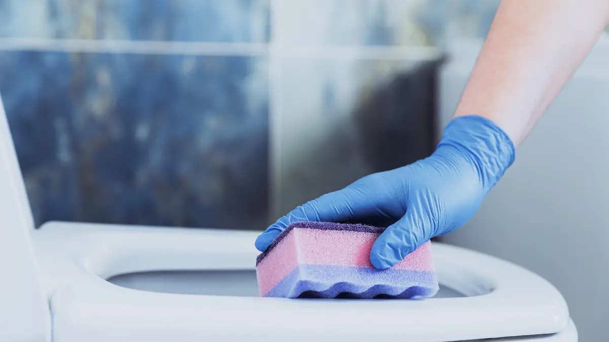 Vergilbte Klobrille reinigen mit Natron und Zitronensäure.