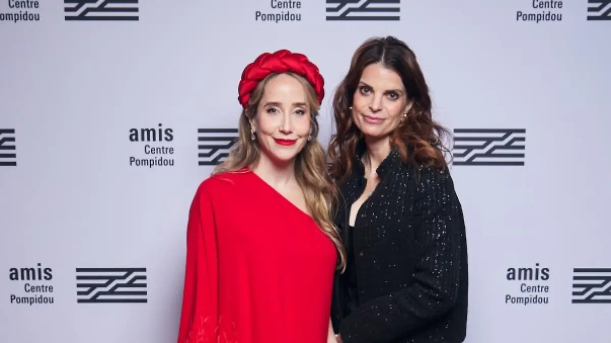 Athina Onassis (re.) neben Patricia Bouygues beim Dîner des Amis du Centre Pompidou in Paris.