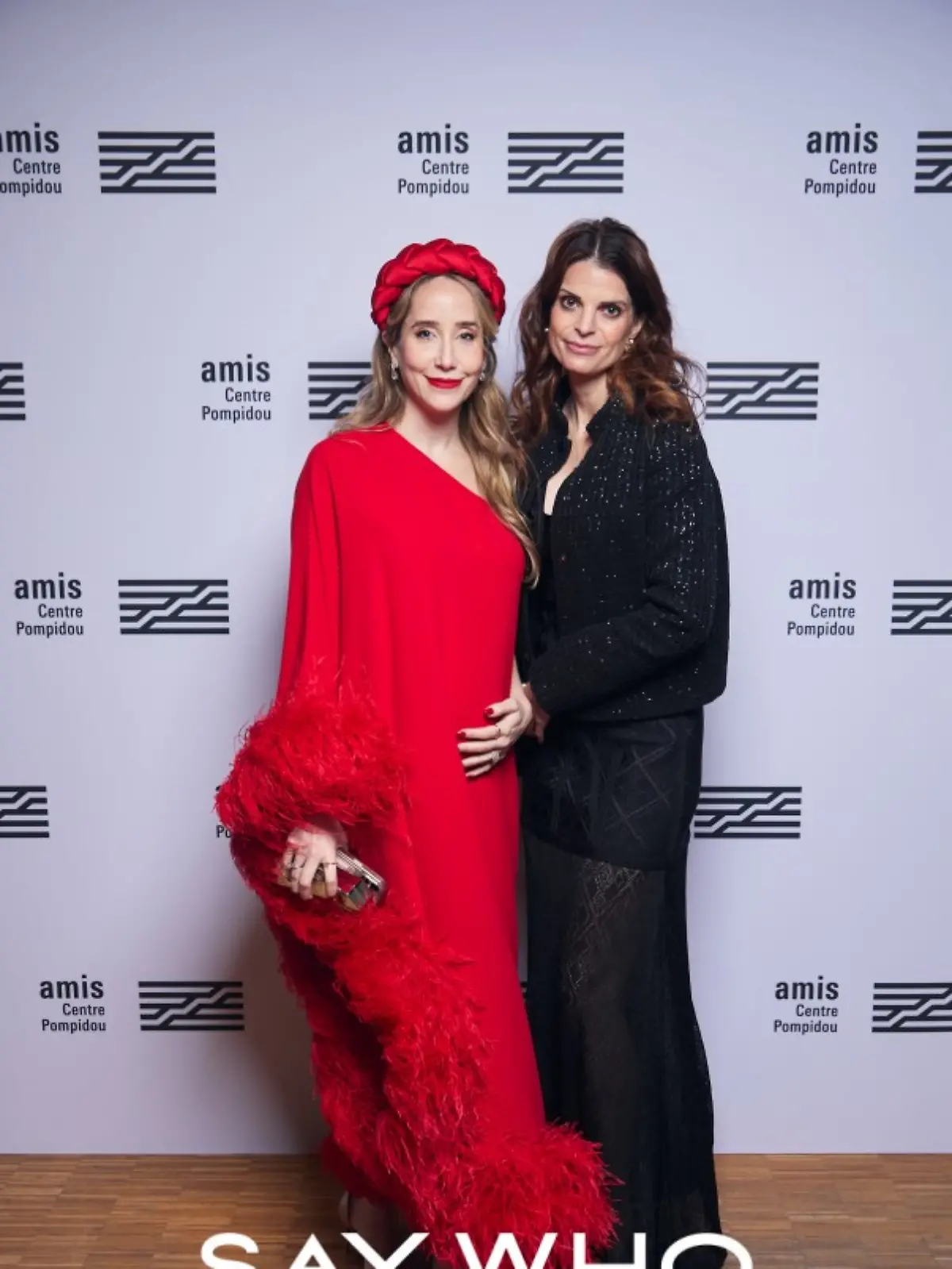 Athina Onassis (re.) neben Patricia Bouygues beim Dîner des Amis du Centre Pompidou in Paris.
