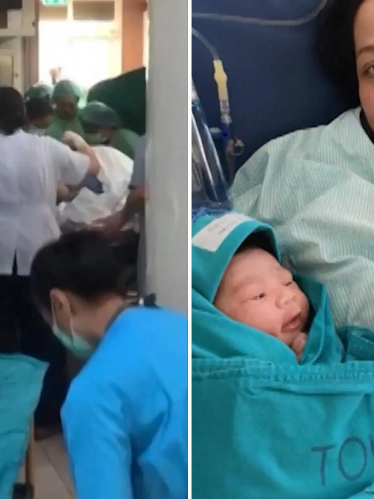 Bild zu: "Erdbeben-Baby kommt während Evakuierung zur Welt
"