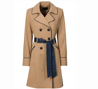 Trenchcoat mit Kontrast-Details