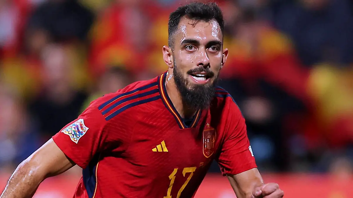 IGLESIAS Borja Team Spanien UEFA Nations League Saison 2022 Spiel Spanien - Schweiz 1 : 2 am 24.09. 2022 in Zaragoza REGULATIONS PROHIBIT ANY USE OF PHOTOGRAPHS as IMAGE SEQUENCES and/or QUASI-VIDEO *** IGLESIAS Borja Team Spain UEFA Nations League Season 2022 Match Spain Switzerland 1 2 on 24 09 2022 in Zaragoza REGULATIONS PROHIBIT ANY USE OF PHOTOGRAPHS as IMAGE SEQUENCES and or QUASI VIDEO Copyright: xLacixPerenyix
