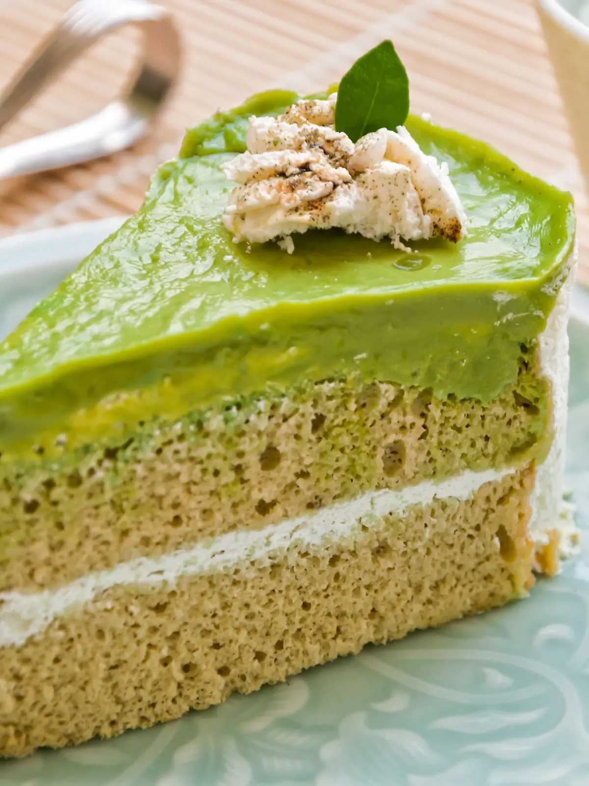 Intensiver Matcha-Geschmack trifft die milde Süße einer Vanillecreme!