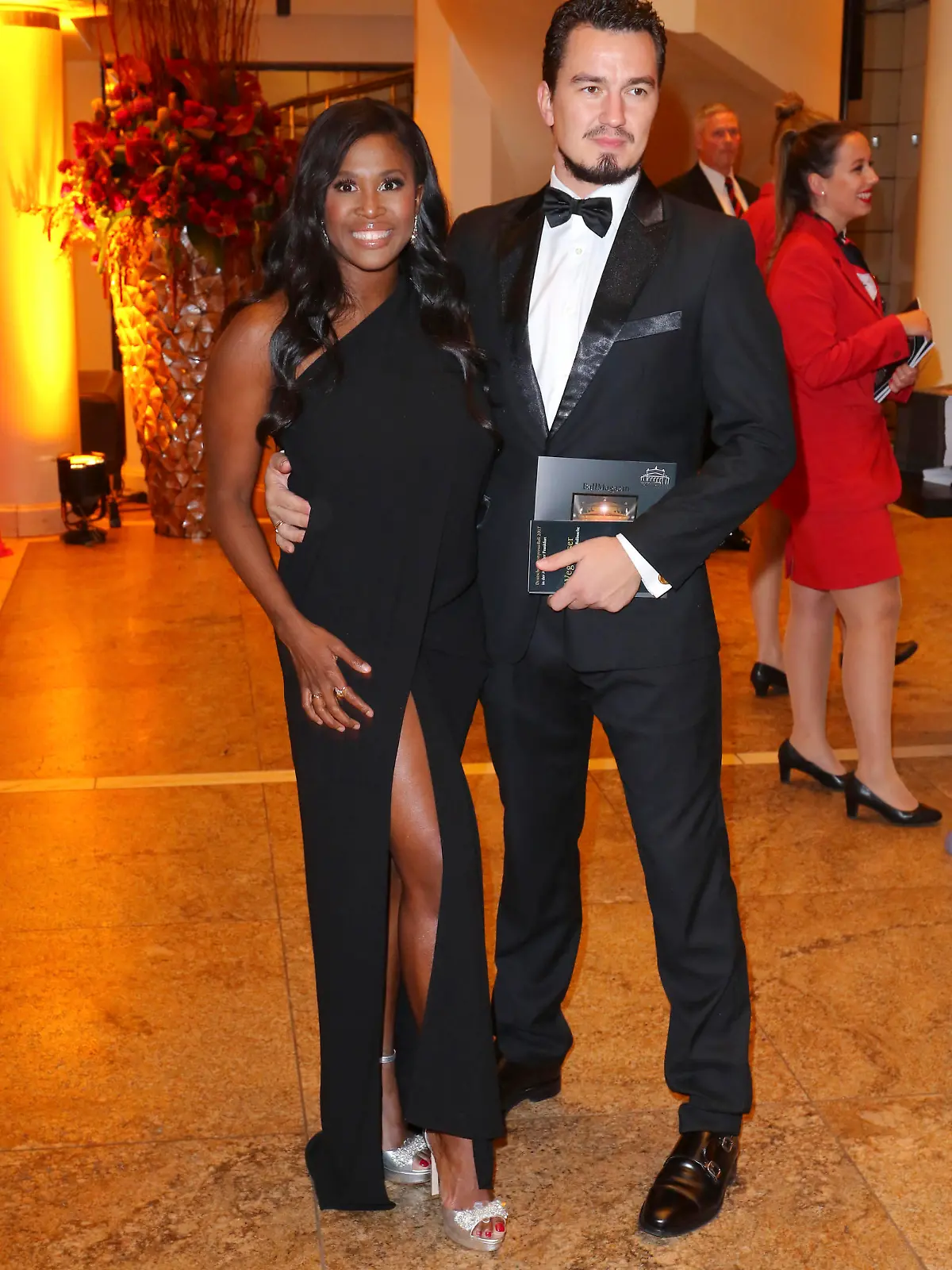 Motsi Mabuse mit Ehemann Evgenij Voznyuk beim 36. Deutschen SportpresseBall 2017 in der Alten Oper. Frankfurt, 04.11.2017