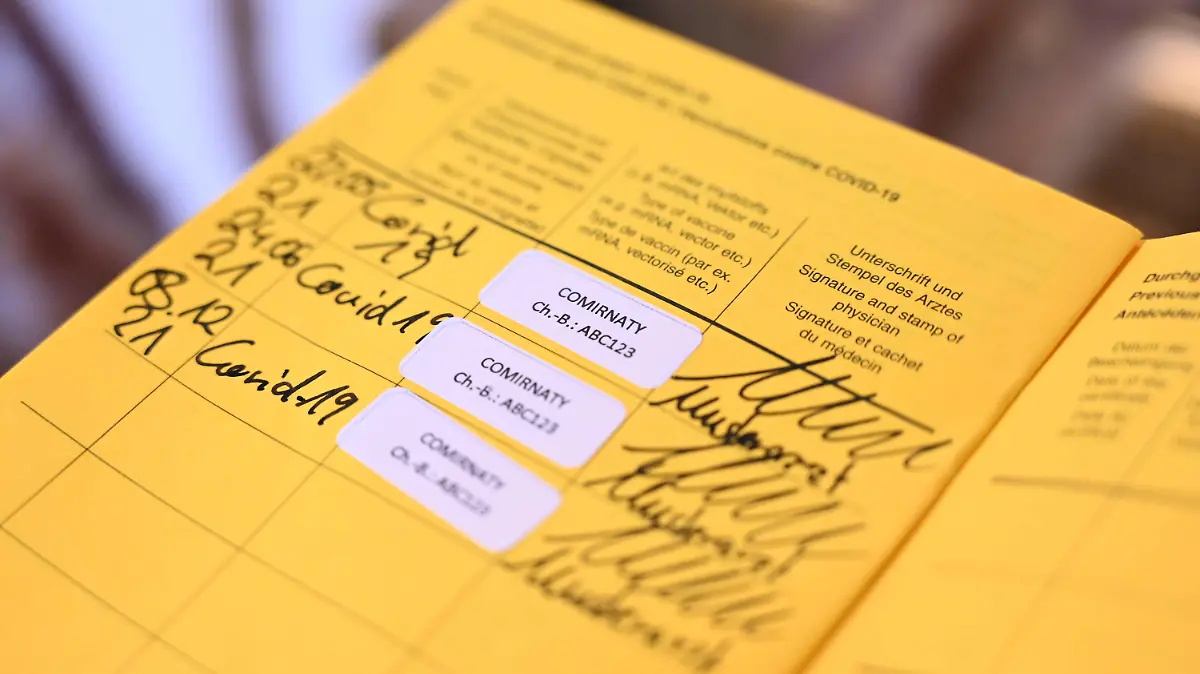  Stock- und Symbolbilder I 22.02.2022 Gesundheitszeugnis zum Nachweis von Impfungen: Impfpass, Internationale Bescheinigung über Impfungen und Impfbuch, Impfbescheinigung, Comirnaty, Moderna, Biontech, Johnson&Johnson, 2G, 2G, 3G, 3G Hamburg Neugraben Hamburg Deutschland *** Stock and symbol images I 22 02 2022 Health certificate for proof of vaccinations Vaccination certificate, International certificate of vaccinations and vaccination book, vaccination certificate, Comirnaty, Moderna, Biontech, Johnson Johnson, 2G, 2G , 3G, 3G Hamburg Neugraben Hamburg Germany Copyright: xLobeca/FelixxSchlikisx