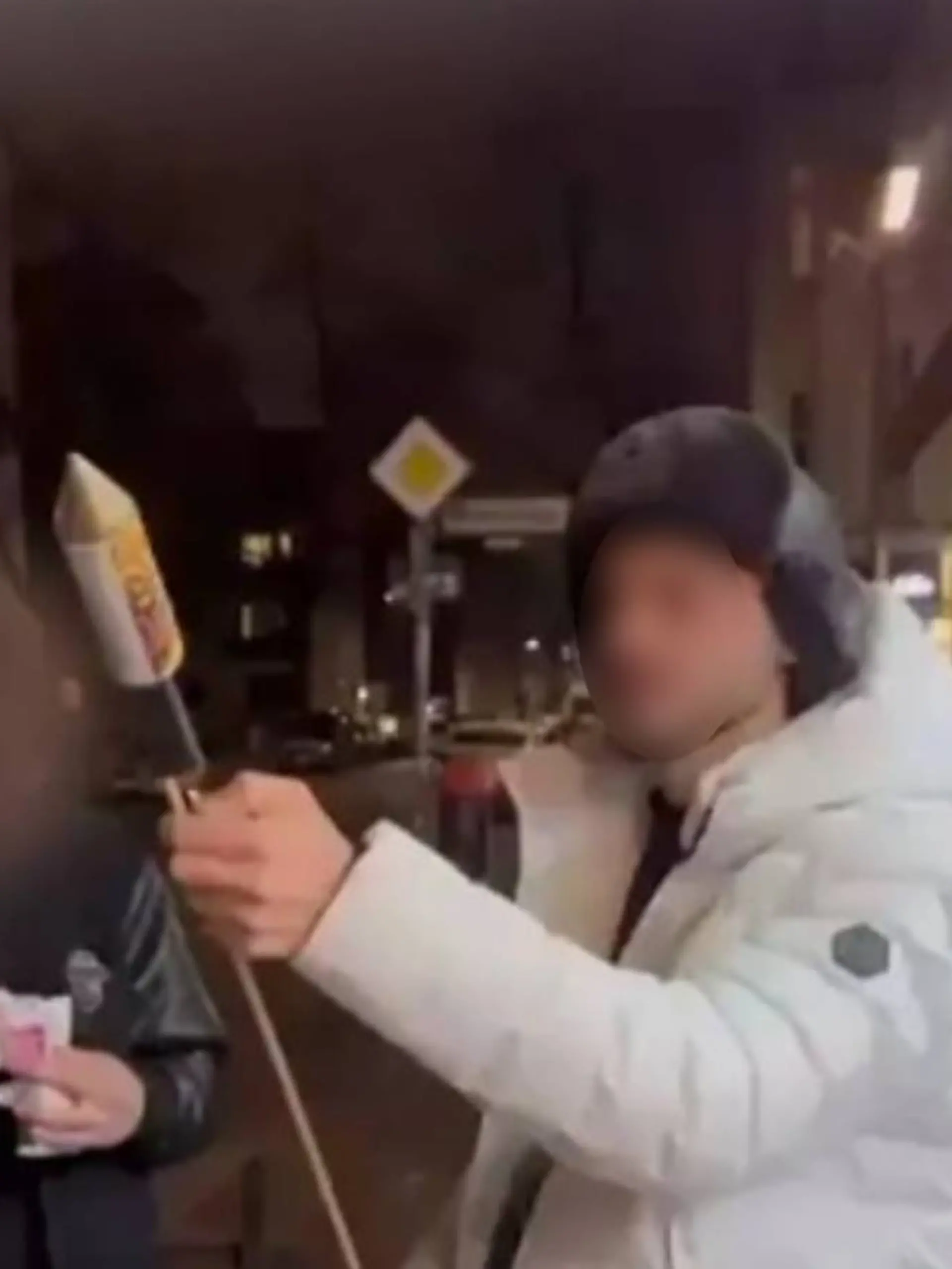 Screenshot aus dem inzwischen gelöschten Video, das der Influencer ins Netz gestellt hatte 