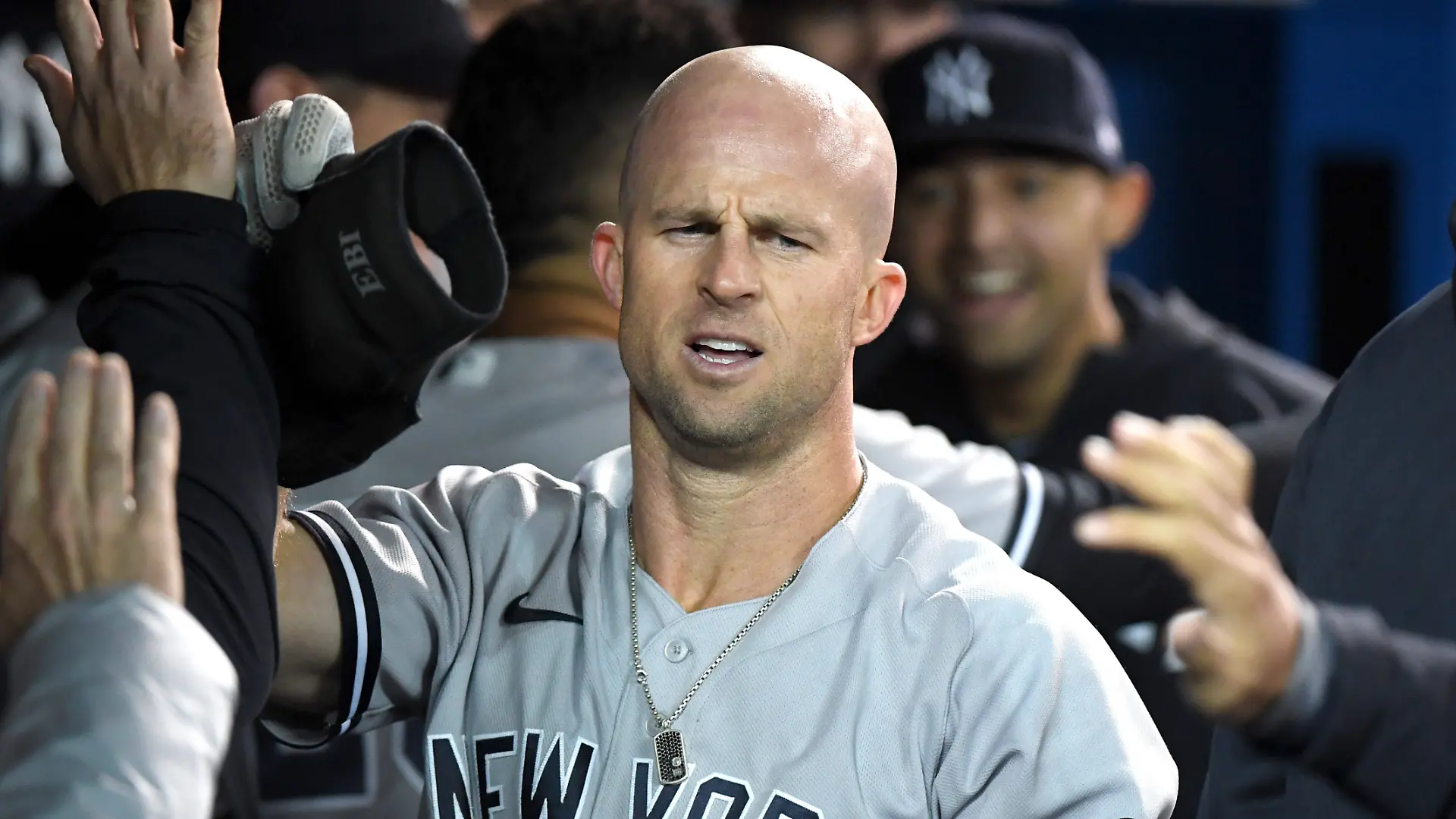 Brett Gardner im Spiel der Major League Baseball gegen die Toronto Blue Jaysim Rogers Centre. 