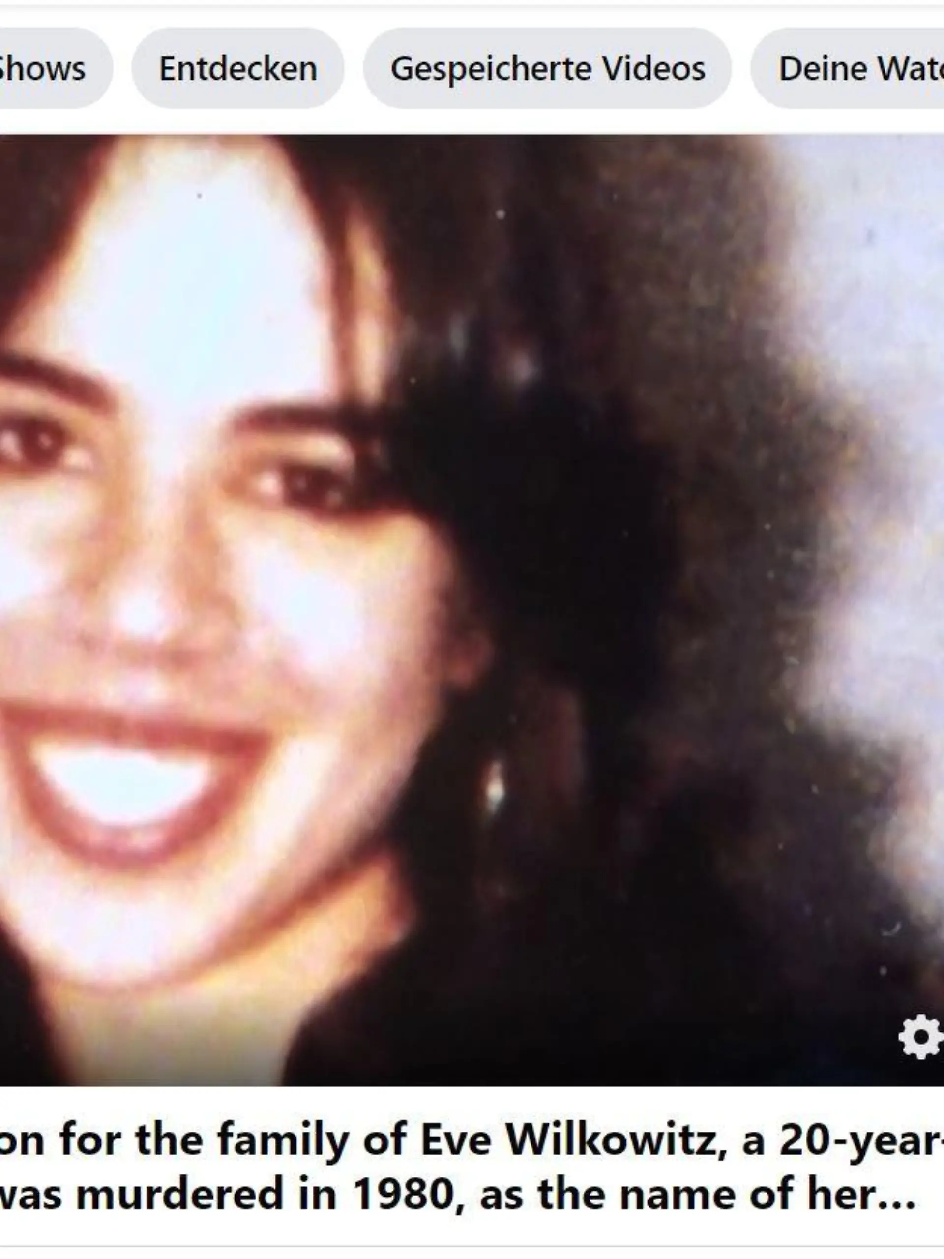 Diese Bilder hat das Police Department Suffolk County mit Zustimmung von Eve Wilkowitz Schwester Irene veröffentlicht.