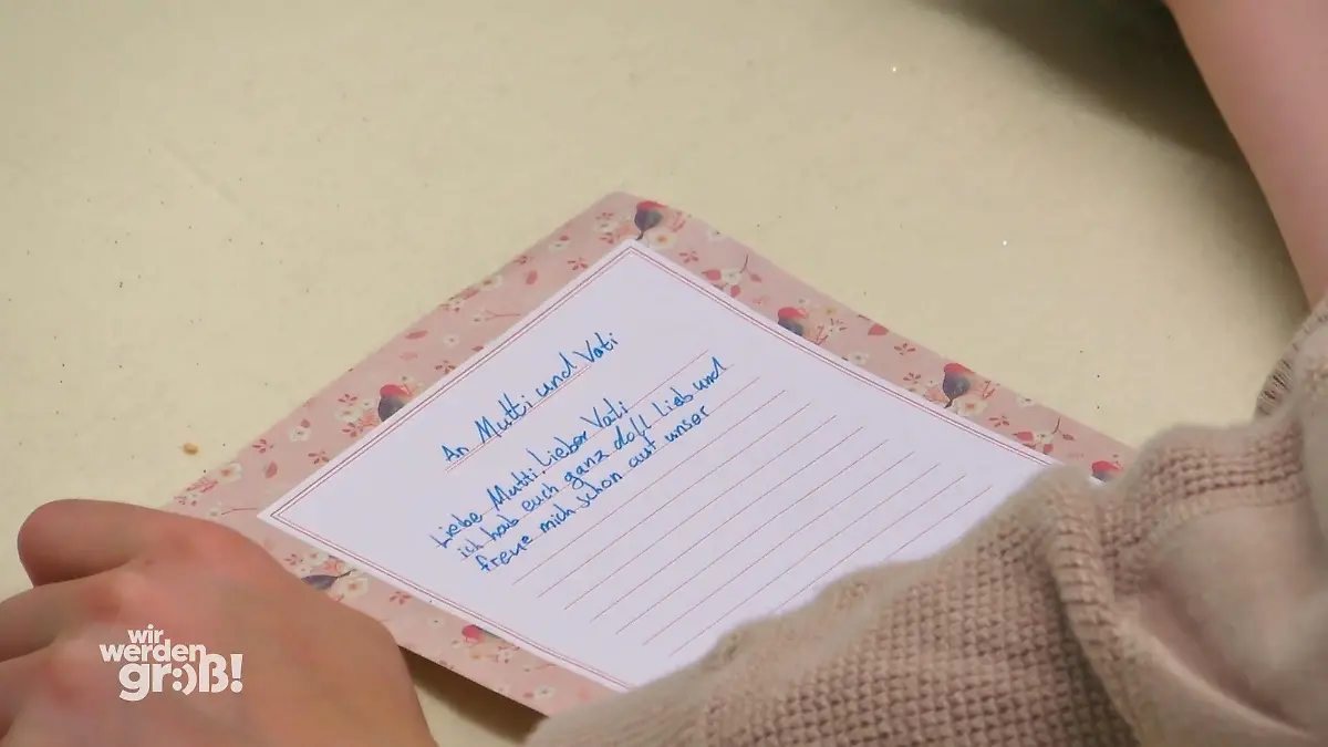 Ein emotionaler Brief an die Eltern Über Gefühle sprechen