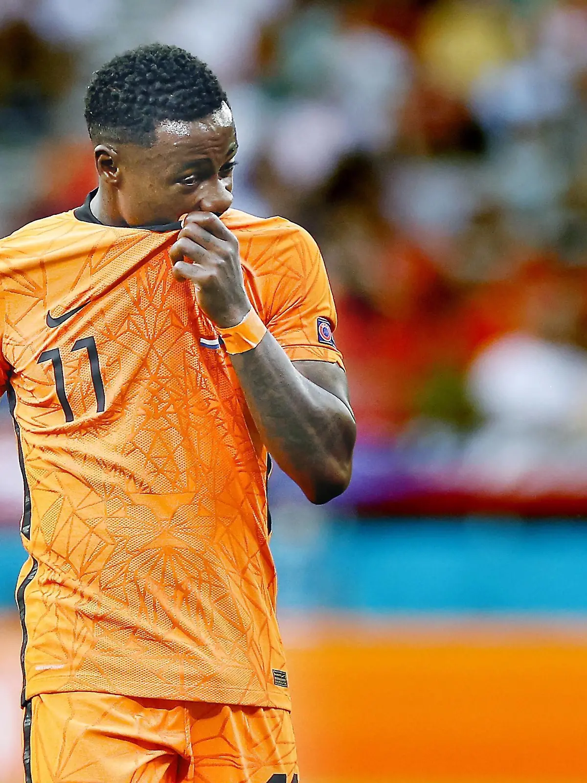  BUDAPEST, 27-06-2021 PuskasArena, Round of 16 of EURO2020 between Netherlands and Czech Republic 0-2. Quincy Promes Netherlands - Czech Republic PUBLICATIONxNOTxINxNED x12327723x Copyright: