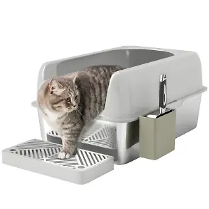 Katzentoilette mit Deckel und Schaufel